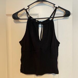 Forever 21 Black Keyhole Top
